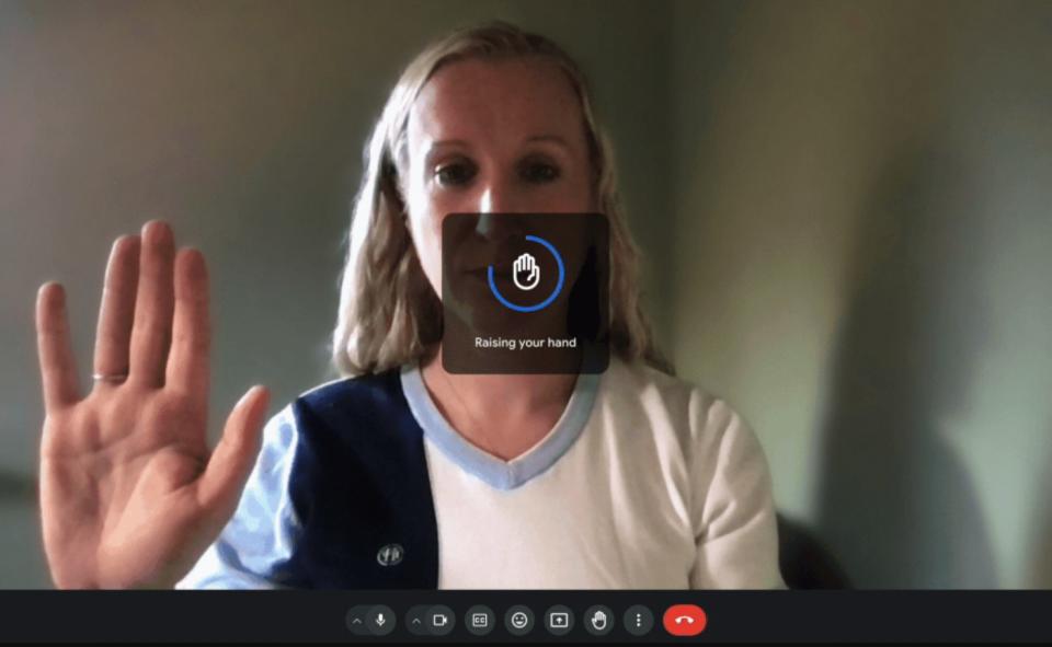 google meet hand raising ai gesture