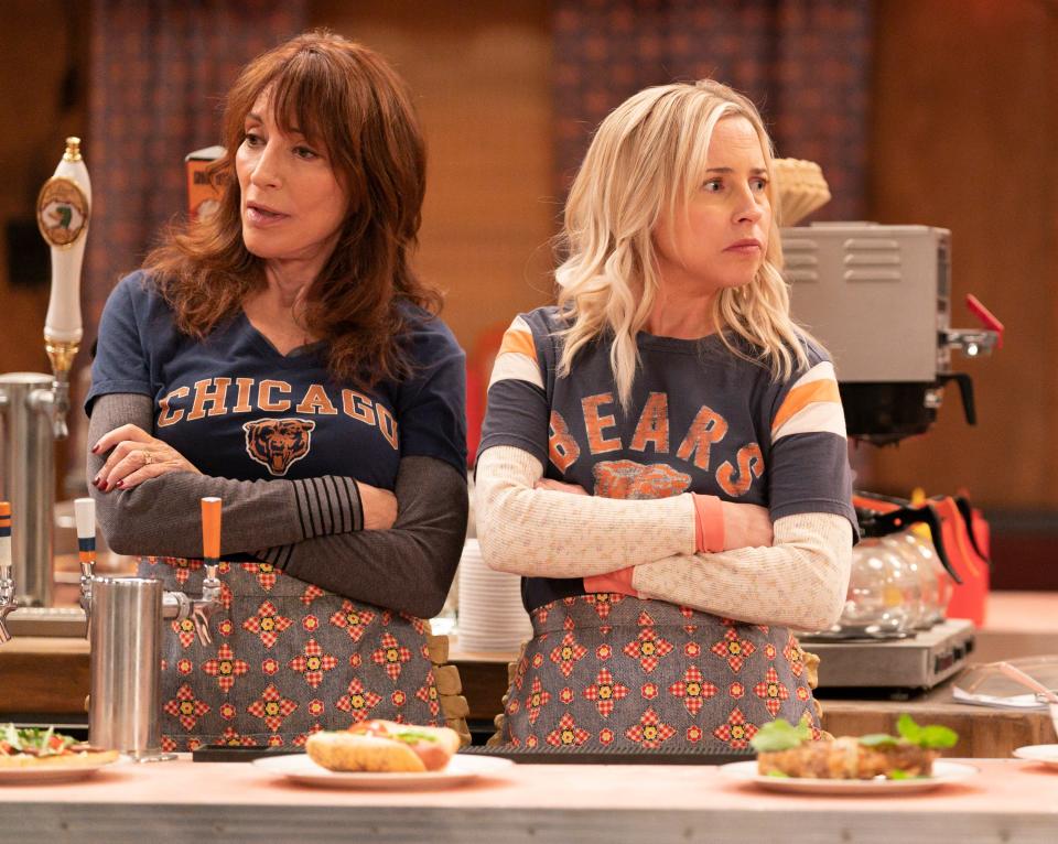 Katey Sagal and Lecy Goranson in Season 6 of 'The Conners'.