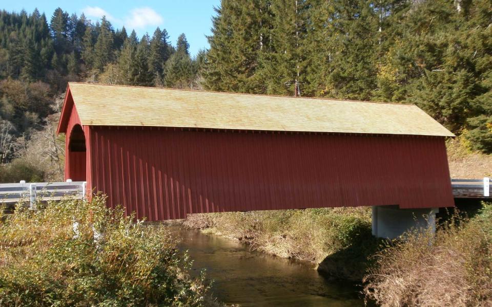 The Fisher School Bridge: Tidewater, Oregon