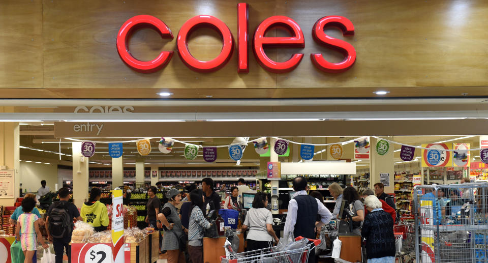 A stock image of a Coles supermarket. Another staff member has tested positive to coronavirus.