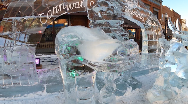 Catch the Cripple Creek Ice Festival and Ice Castles this month