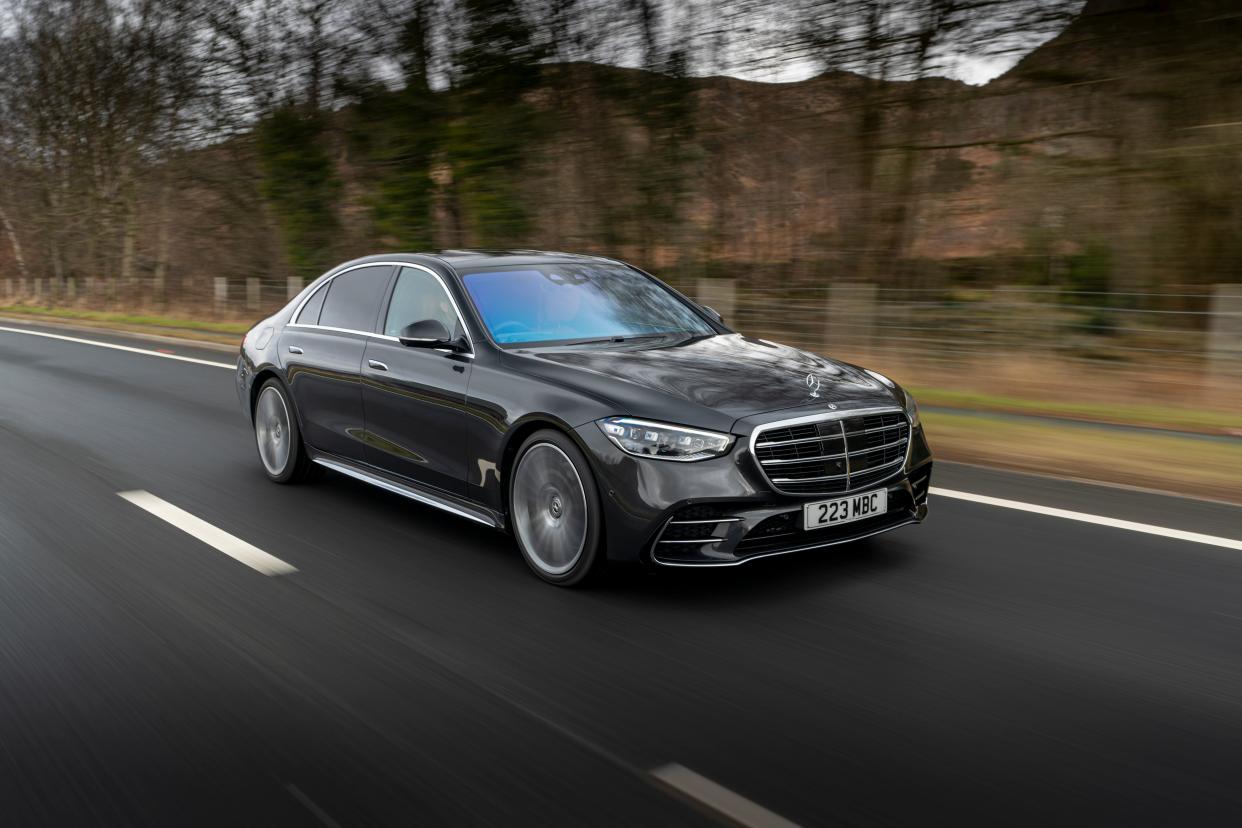 The S-Class saloon: still sombre and serious, but with a side-order of fun (Justin Leighton)