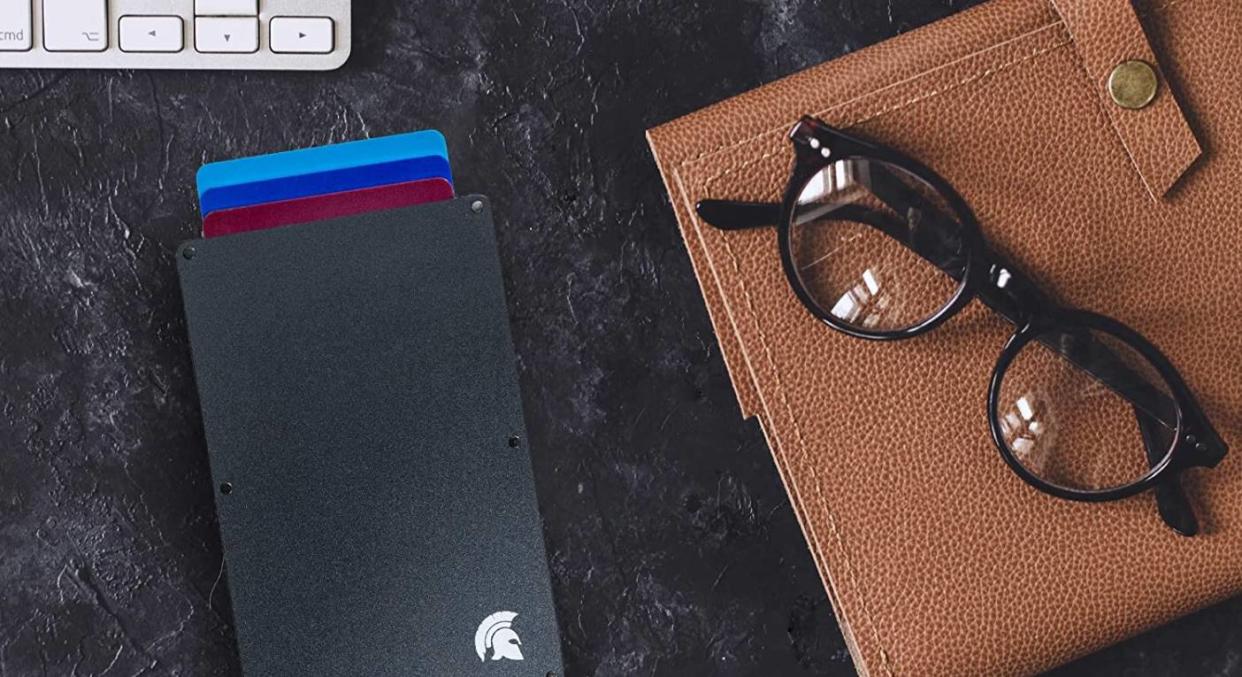 Protect your personal information with this clever slim wallet. (POWR)