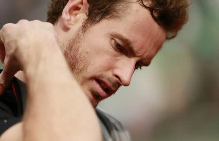 Tennis - French Open - Roland Garros, Paris, France - 28/5/15. Men's Singles - Great Britain's Andy Murray after winning his second round match. REUTERS/Jason Cairnduff