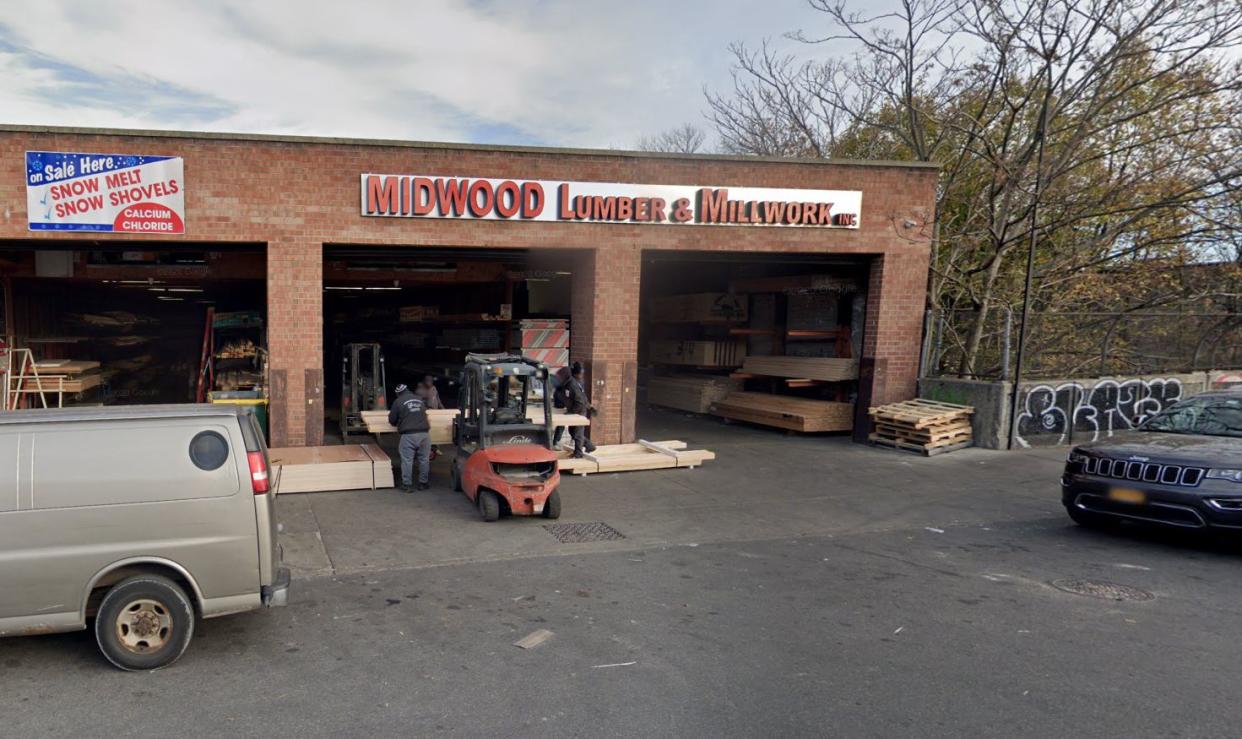 Midwood Lumber, 1169 Coney Island Ave. Brooklyn. (Google Maps)