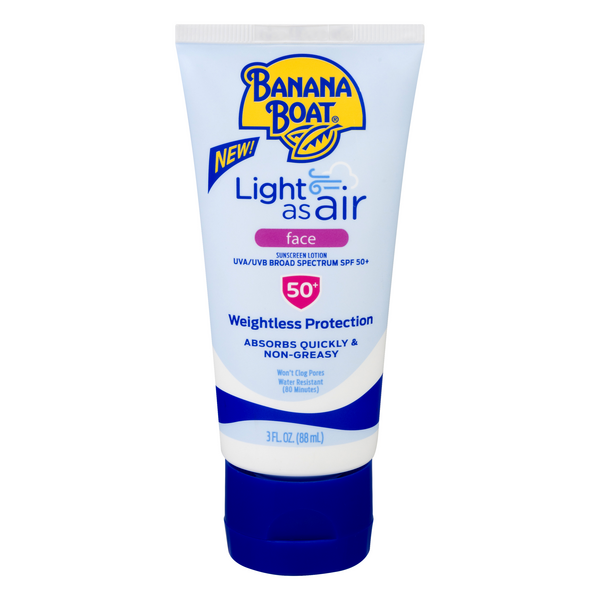 19) Light As Air Sunscreen Lotion Broad Spectrum SPF 50