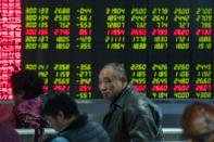 Asian stocks sink but Shanghai up after sharp losses