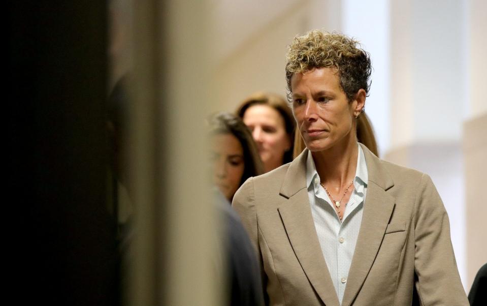 ndrea Constand arrives at the sentencing hearing for the sexual assault trial of entertainer Bill Cosby at the Montgomery County Courthouse September 24, 2018 in Norristown, Pennsylvania. - Pool/Getty Images North America 