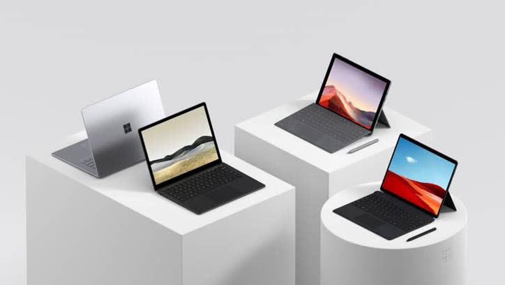 Surface family suite. (PHOTO: Microsoft)