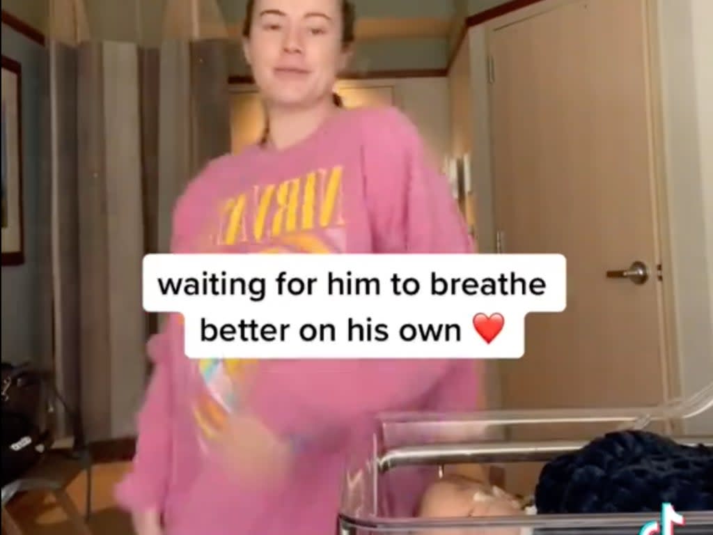 TikTok user Whit Leavitt in a since deleted video  (TikTok/@whitleavitt/Twitter/@chaiconsumer)