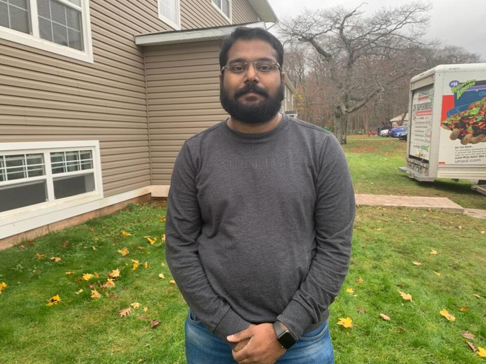 Pavan Kumer Vemulapalli said it was tough to find an apartment so quickly. (Laura Meader/CBC - image credit)