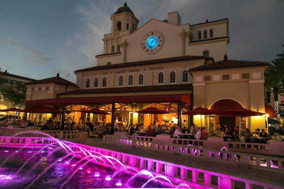 Rewind to January 2014: A view of Il Bellagio restaurant, aglow at the former CityPlace in West Palm Beach.