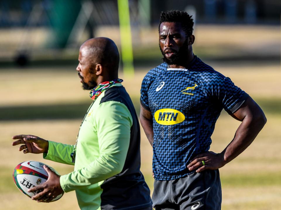 Mzwandile Stick and Siya Kolisi have side-stepped the opportunity to engage in mind games before the first Test (Getty Images)