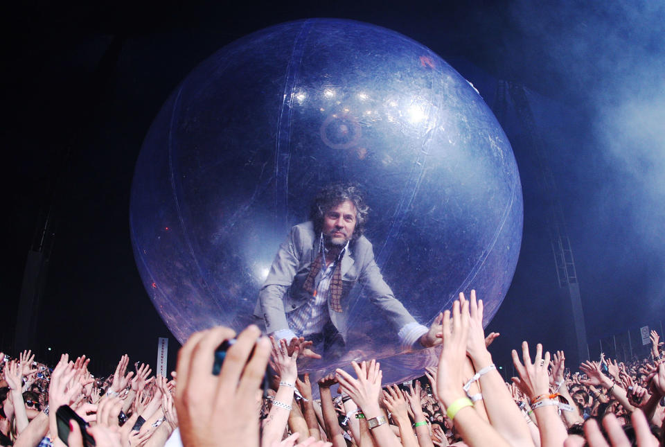 The Flaming Lips Wayne Coyne in a bubble