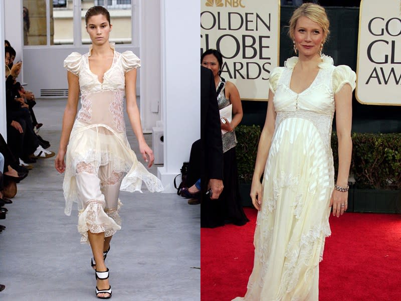 Balenciaga Spring 2006; Gwyneth Paltrow in 2006