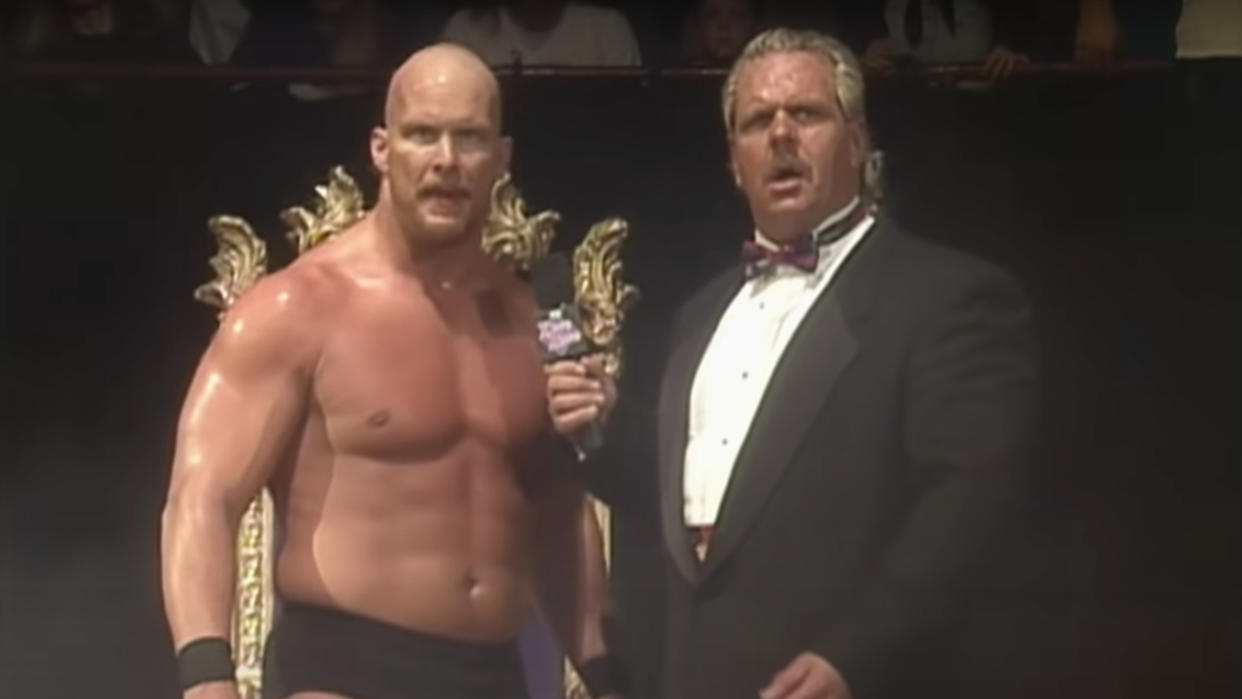  Stone Cold Steve Austin and Michael P.S. Hayes at King of the Ring 1996. 
