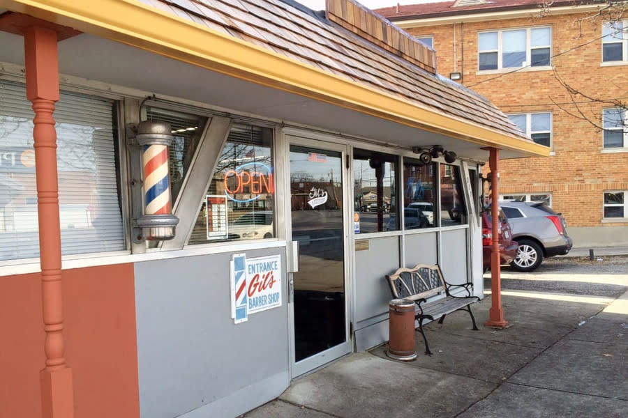 <b>Photo: GIL'S BARBER SHOP/<a href="https://yelp.com/biz_photos/gils-barber-shop-cincinnati?utm_campaign=45d49a59-00eb-4eec-a0ad-b9bbf5f98e78%2C57e5dfea-a0cf-4cab-8355-d8d22c3122f3&utm_medium=81024472-a80c-4266-a0e5-a3bf8775daa7" rel="nofollow noopener" target="_blank" data-ylk="slk:Yelp;elm:context_link;itc:0;sec:content-canvas" class="link ">Yelp</a></b>