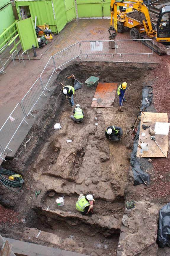Ancient burial crypt unearthed under a Scotland parking lot