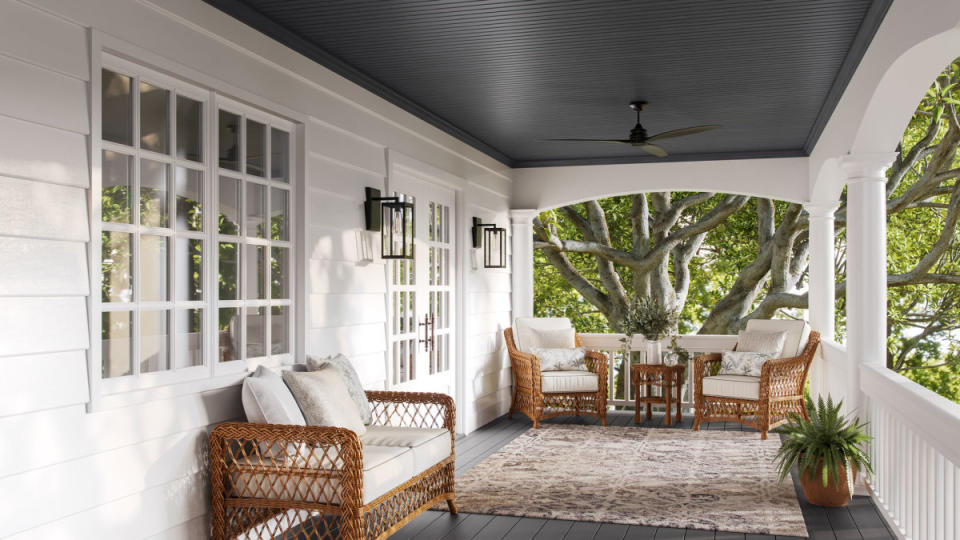 Refresh your outdoor space with a bold new ceiling.<p>Westlake Royal Building Products</p>