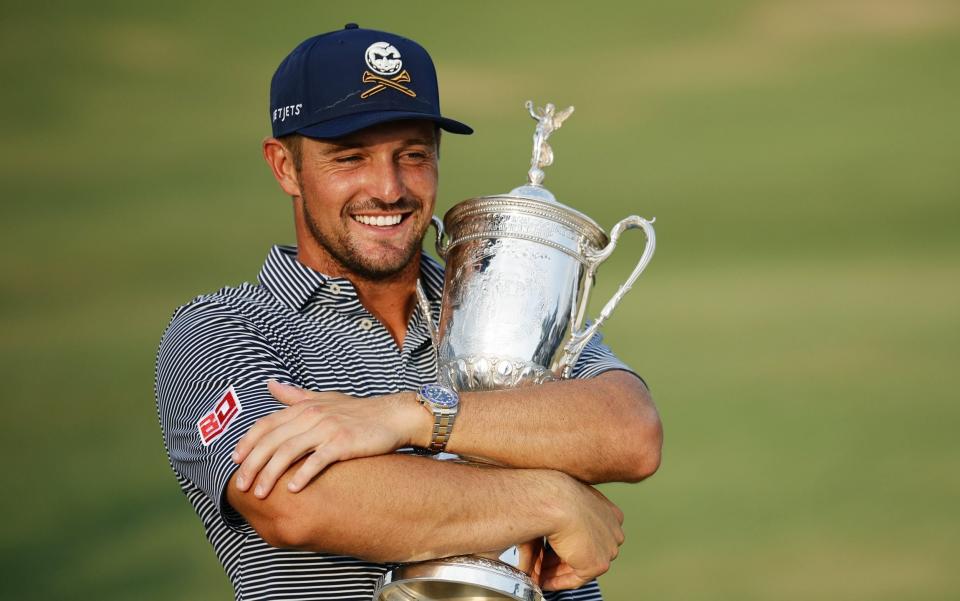 Bryson DeChambeau who was left smiling with the trophy