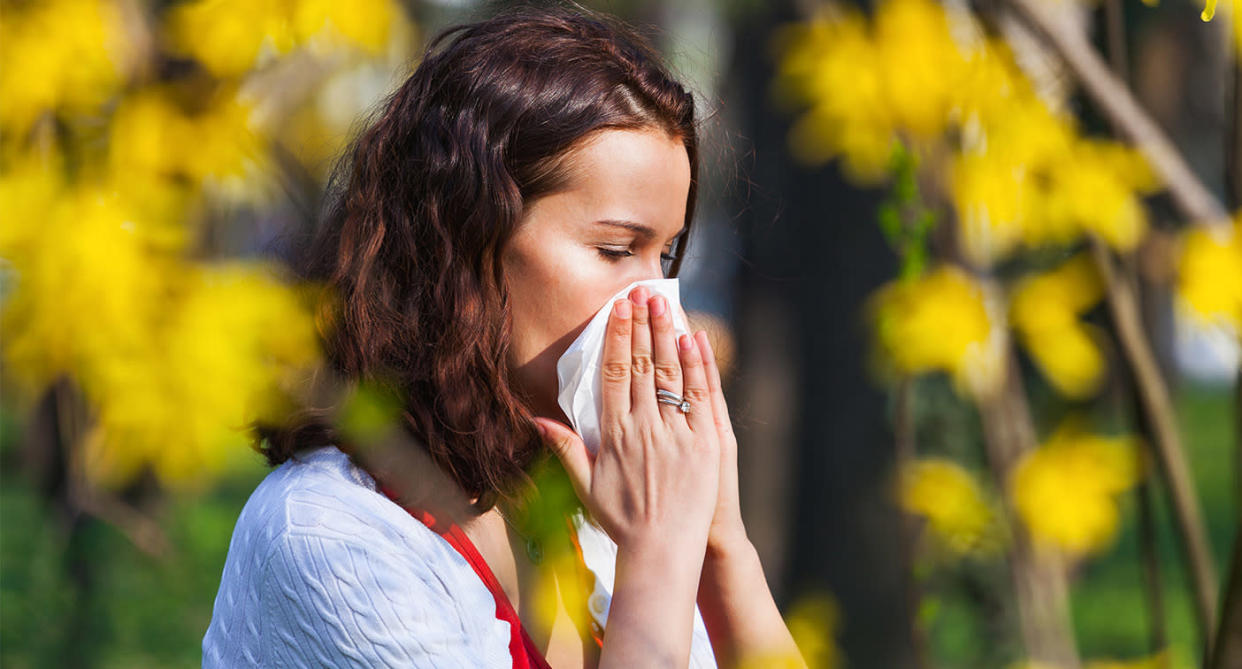 Hay fever. (Getty Images)