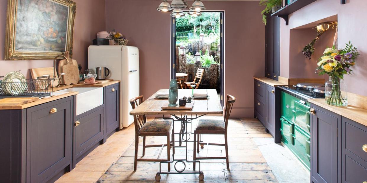 purple kitchen makeover in broadstairs