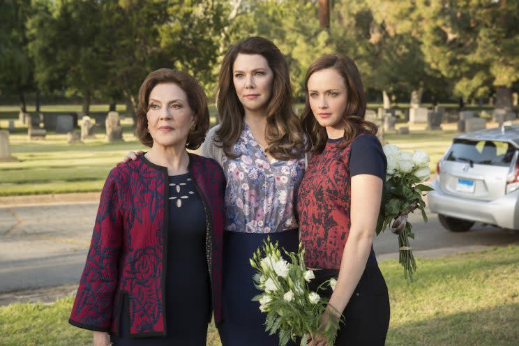 Kelly Bishop, Lauren Graham, and Alexis Bledel in 'Gilmore Girls: A Year in the Life'