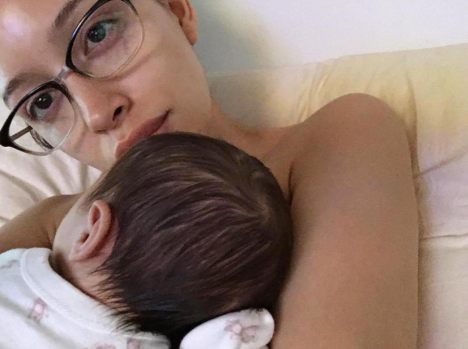 <p><span><em>The Walking Dead actress</em></span> announced the birth of her baby on <span>Instagram </span>on May 14. “Happy Mothers Day from little W and me! ,” <span>the actress captioned her post</span>, which shows her clutching the baby, fresh-faced and wearing two-toned glasses. She did not provide the baby’s name or sex.</p>