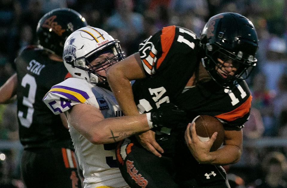 Amanda-Clearcreek took on Unioto in varsity football at Amanda-Clearcreek High School on August 30, 2024, in Amanda, Ohio.