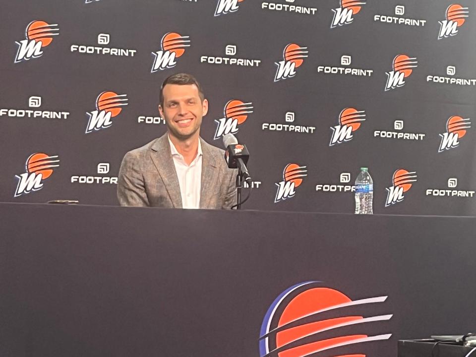 Nick U'Ren introduced as the Phoenix Mercury's new general manager.