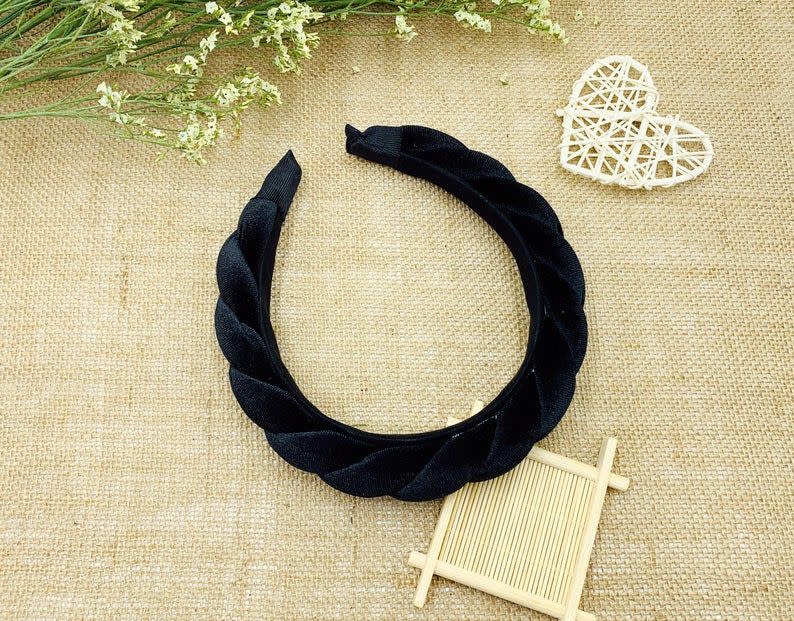 9) Velvet Padded Braided Headband