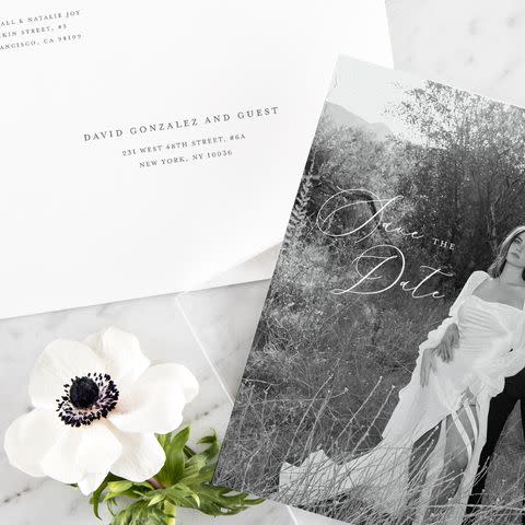 <p>Zola</p> Nick Viall and Natalie Joy's save-the-dates