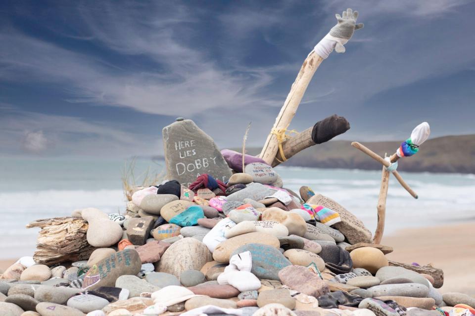 Dobby's grave, Fresh water bay, Pembroke , Wales, Beach, Coast