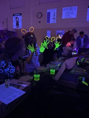 Half of the students enrolled at Sebring B.L. Miller Elementary attended Glow Night in February.