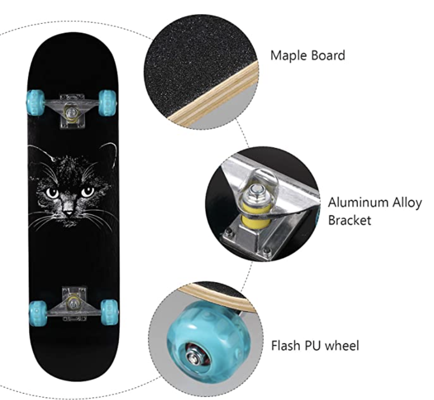 PHOTO: Amazon. Wood Longboards for Adults