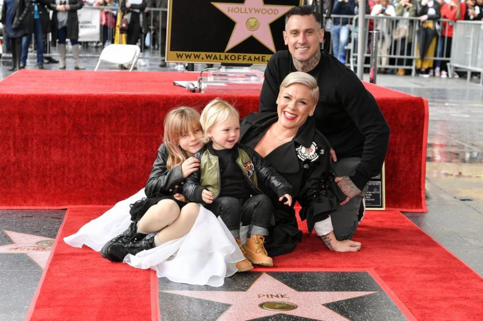 Pink and Carey Hart with their children | Rob Latour/Variety/Shutterstock