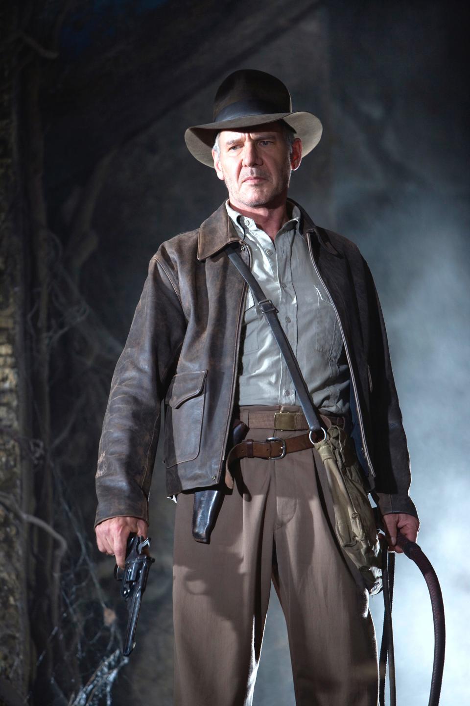 Harrison Ford, seen here in 2008's "Indiana Jones and the Kingdom of the Crystal Skull, was injured rehearsing for a fight scene for the fifth Indy adventure.