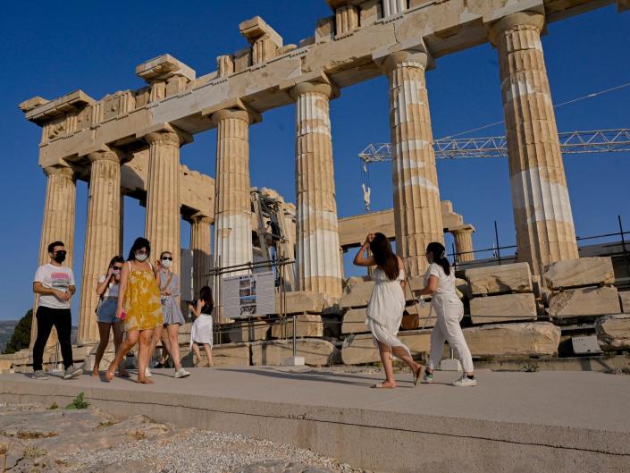 Parthenon in Athens, Greece June 2021