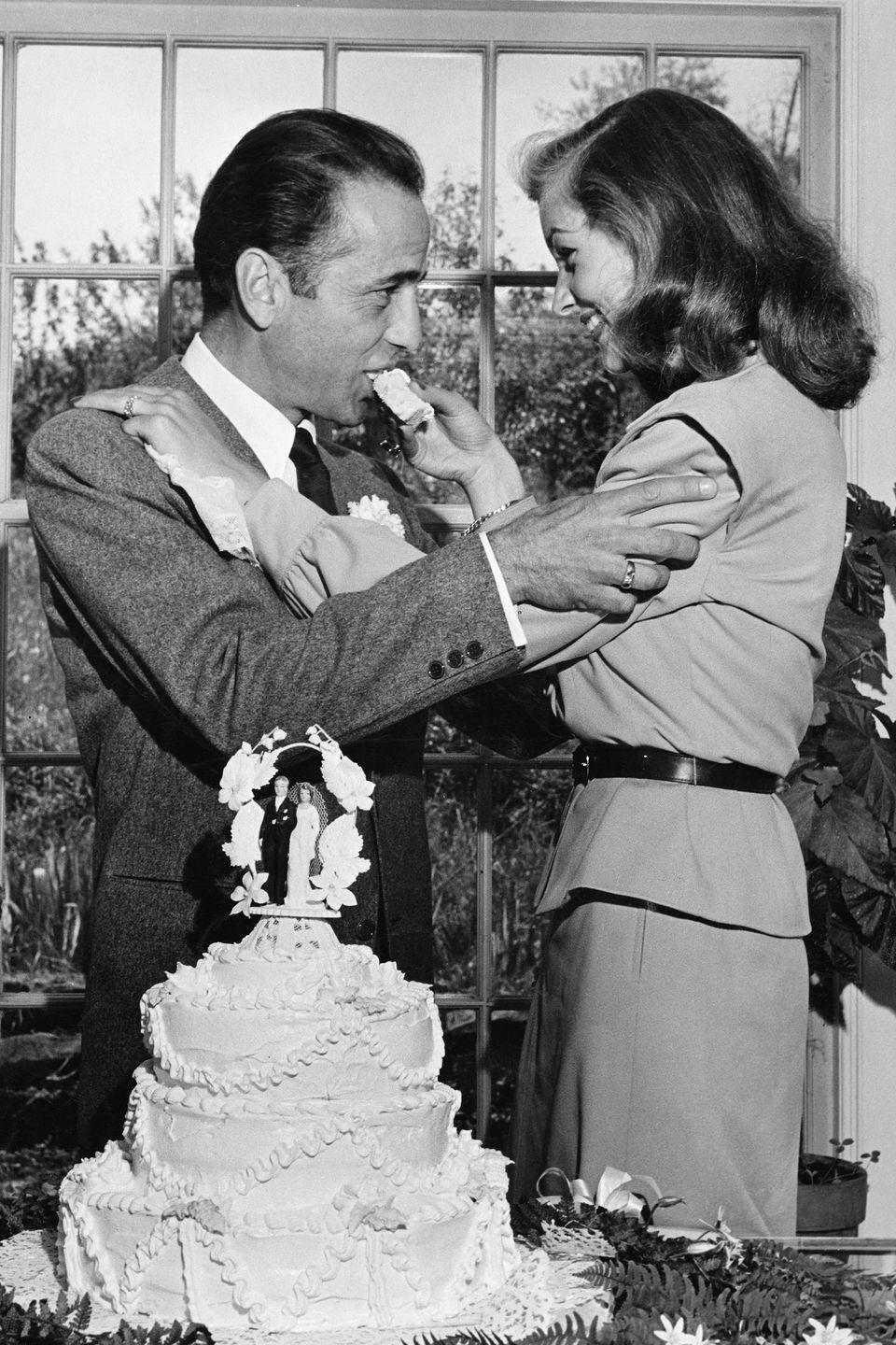 1945: Humphrey Bogart and Lauren Bacall