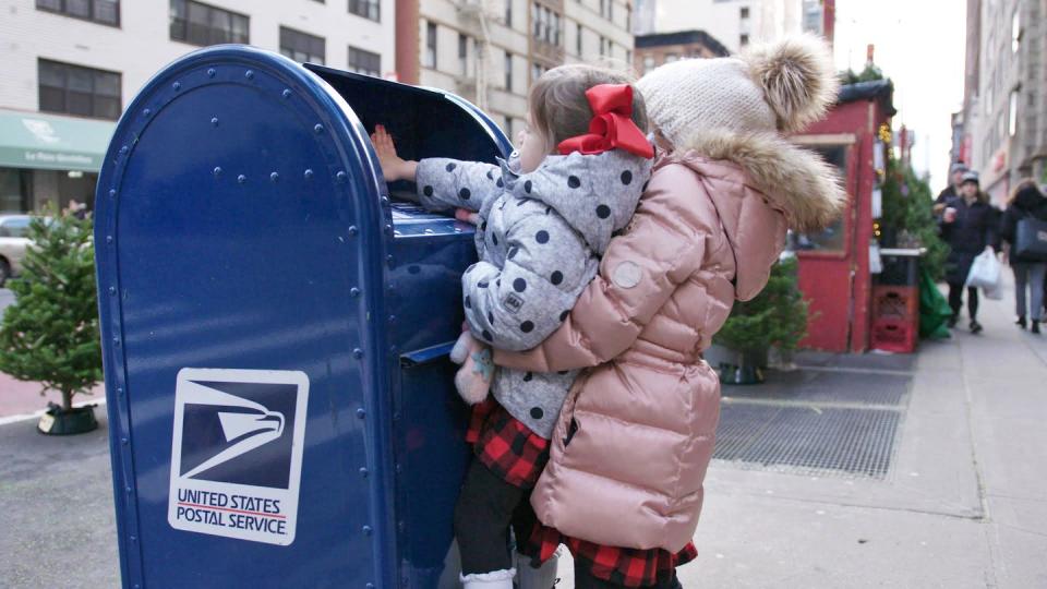 <p>This is a documentary about the USPS's Operation Santa project, which gathers kids' letters to Santa to send replies and as many gifts as possible to kids in need. In a year when the <a href="https://www.elle.com/culture/career-politics/a33608927/how-to-help-the-usps-trump-attack-on-postal-service-explained/" rel="nofollow noopener" target="_blank" data-ylk="slk:USPS is under threat;elm:context_link;itc:0;sec:content-canvas" class="link ">USPS is under threat</a>, this film will tug on your holiday heartstrings extra hard. </p>