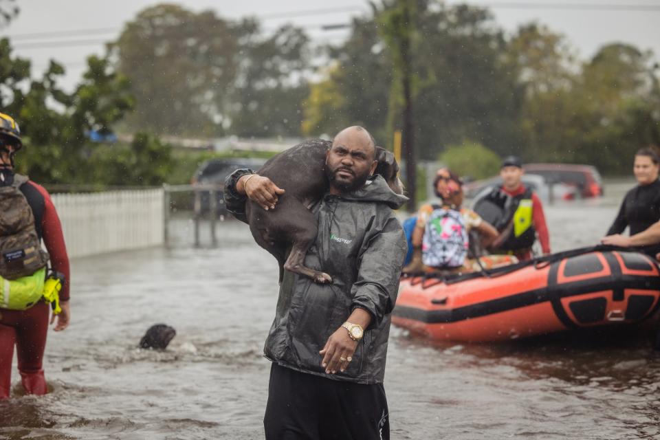 Florida's Orange County Government shared photos like this on Facebook with the caption, “Pets are family. Period.” (Courtesy Orange County Government, Florida)