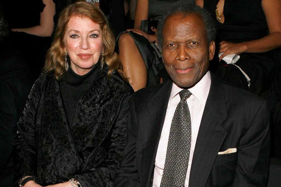 Sidney Poitier and Joanna Shimkus