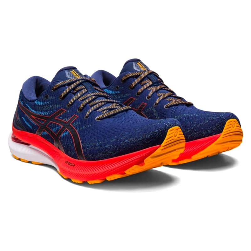 <p>Courtesy of Amazon</p><p>This is the lowest price you'll ever see on what is arguably Asics' most popular running shoe, the Gel-Kayano. The Gel-Kayano is a neutral runner that's also well-suited for stability. It offers a ton of cushion, thanks to a gel and foam outsole, and is even recommended to wear for injuries like shin splints and plantar fasciitis. This color, the "Deep Ocean/Cherry Tomato" is bold, but alarmingly affordable right now. These will sell out fast. </p>