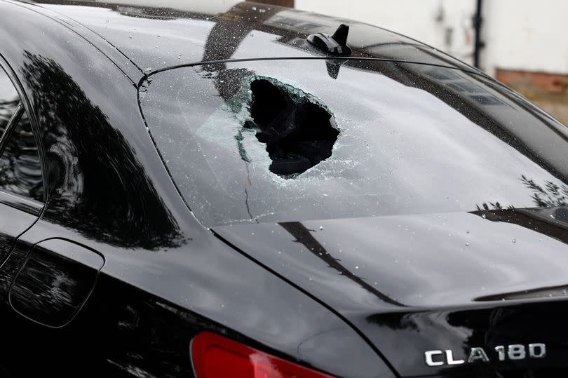 Several cars in a residential area in North Woolwich have been vandalised