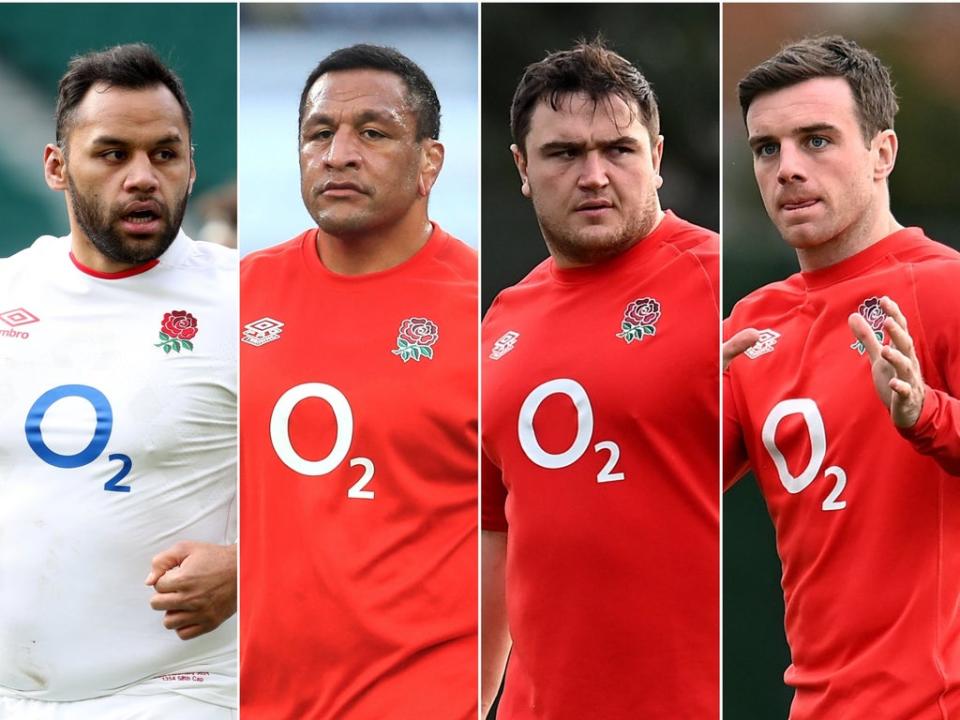 Billy Vunipola, Mako Vunipola, Jamie George and George Ford (David Davies/Adam Davy/Glyn Kirk/PA). (PA)