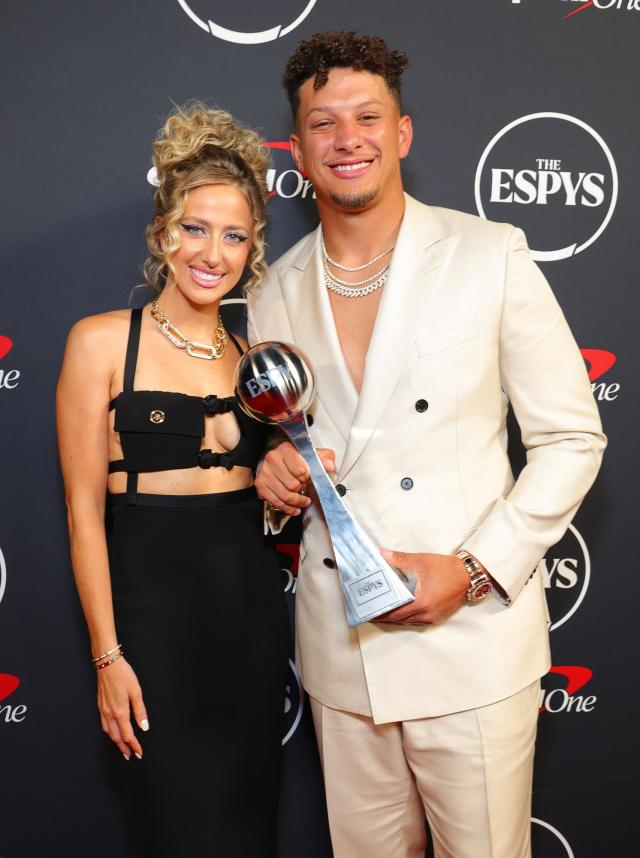 Patrick Mahomes, Wife Brittany Gush About Kids on 2023 ESPYs Red Carpet