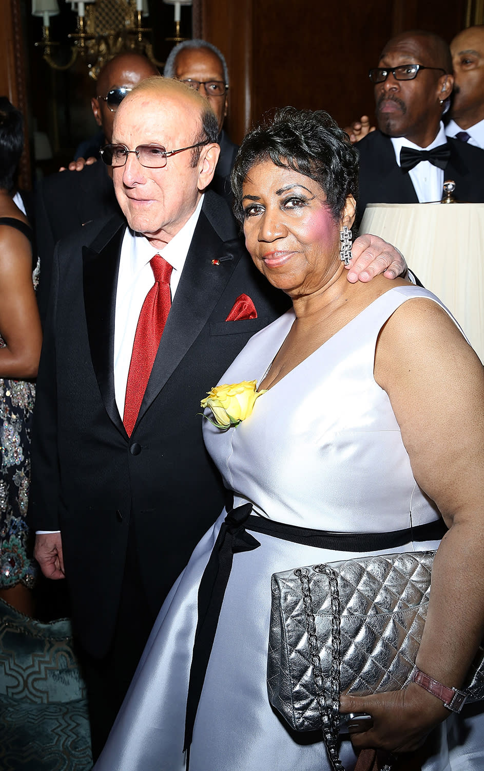 Clive Davis attends Aretha Franklin’s 74th birthday celebration at the Ritz-Carlton New York in 2016.