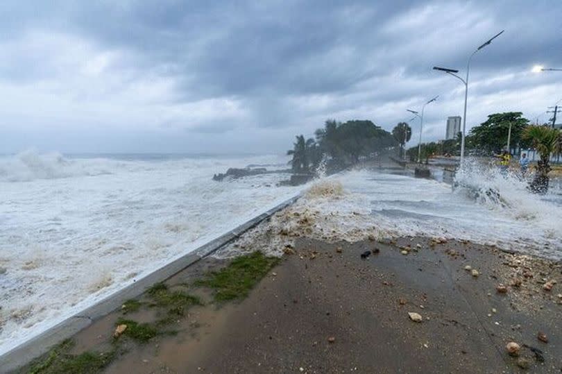 DOMINICAN REP-WEATHER-METEOROLOGY-HURRICANE-BERLY