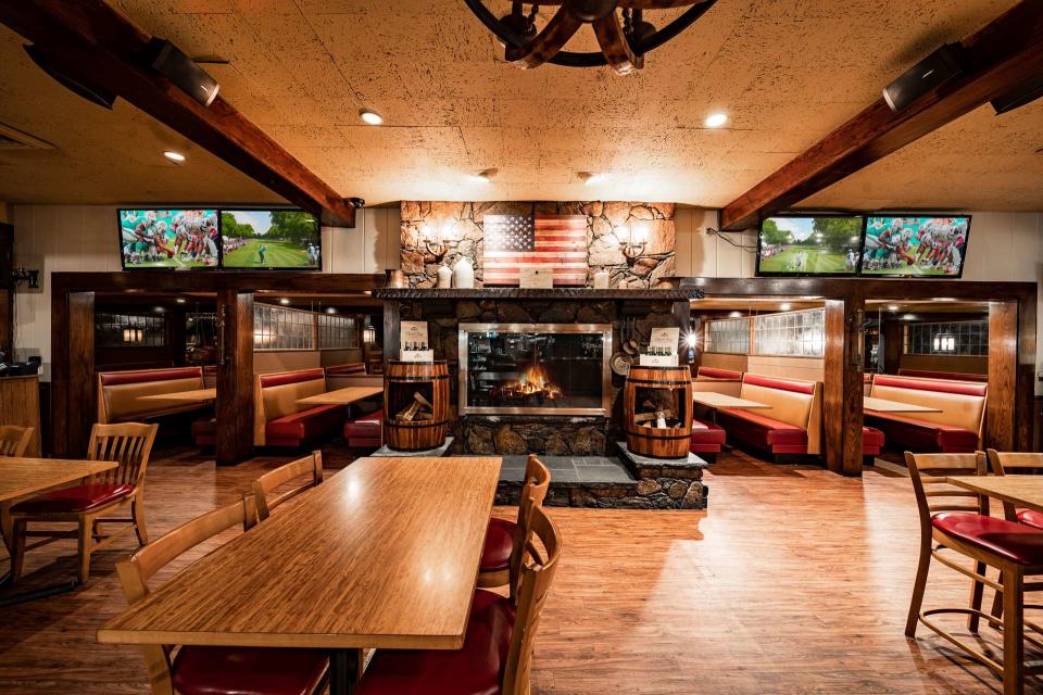A cozy fire awaits at the Fireside Classic American Grille.