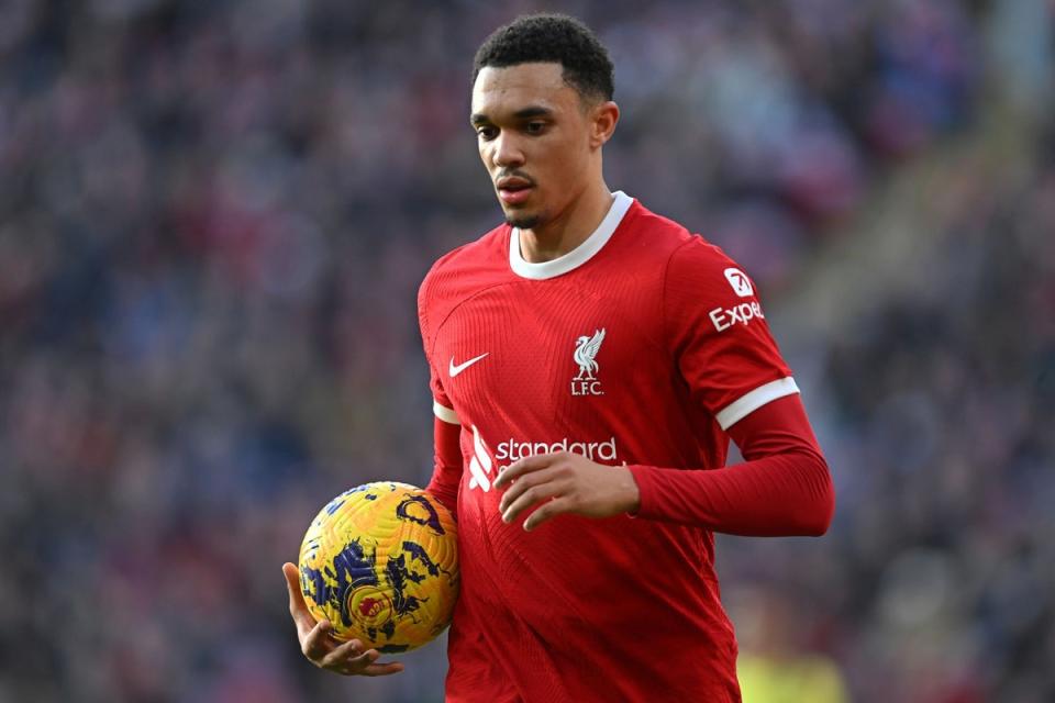Trent Alexander-Arnold faces a number of weeks out (Liverpool FC via Getty Images)